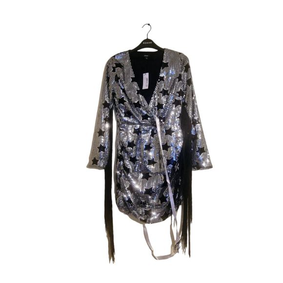 Dresses & Skirts - Nasty Gal Sequin Fringe Mini Dress